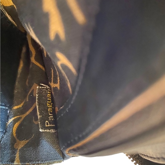 JL Saldivar Leather Clutch Wallet Black & Brown 12 Card Slots Zipper Close Vntg - Picture 4 of 7